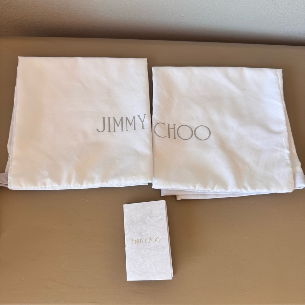 Jimmy Choo Sacaria 120 Pink Metallic Platform Sandals EU 38 Block Heel NWT - Picture 9 of 15